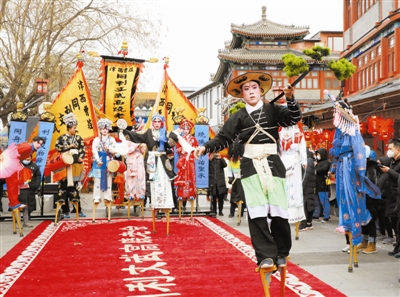 第十九届西青区民俗文化旅游节开幕