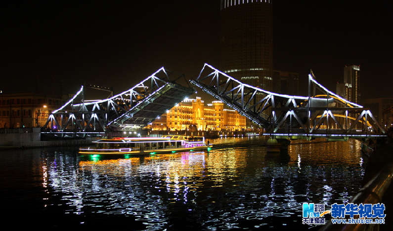 天津百年建築解放橋
